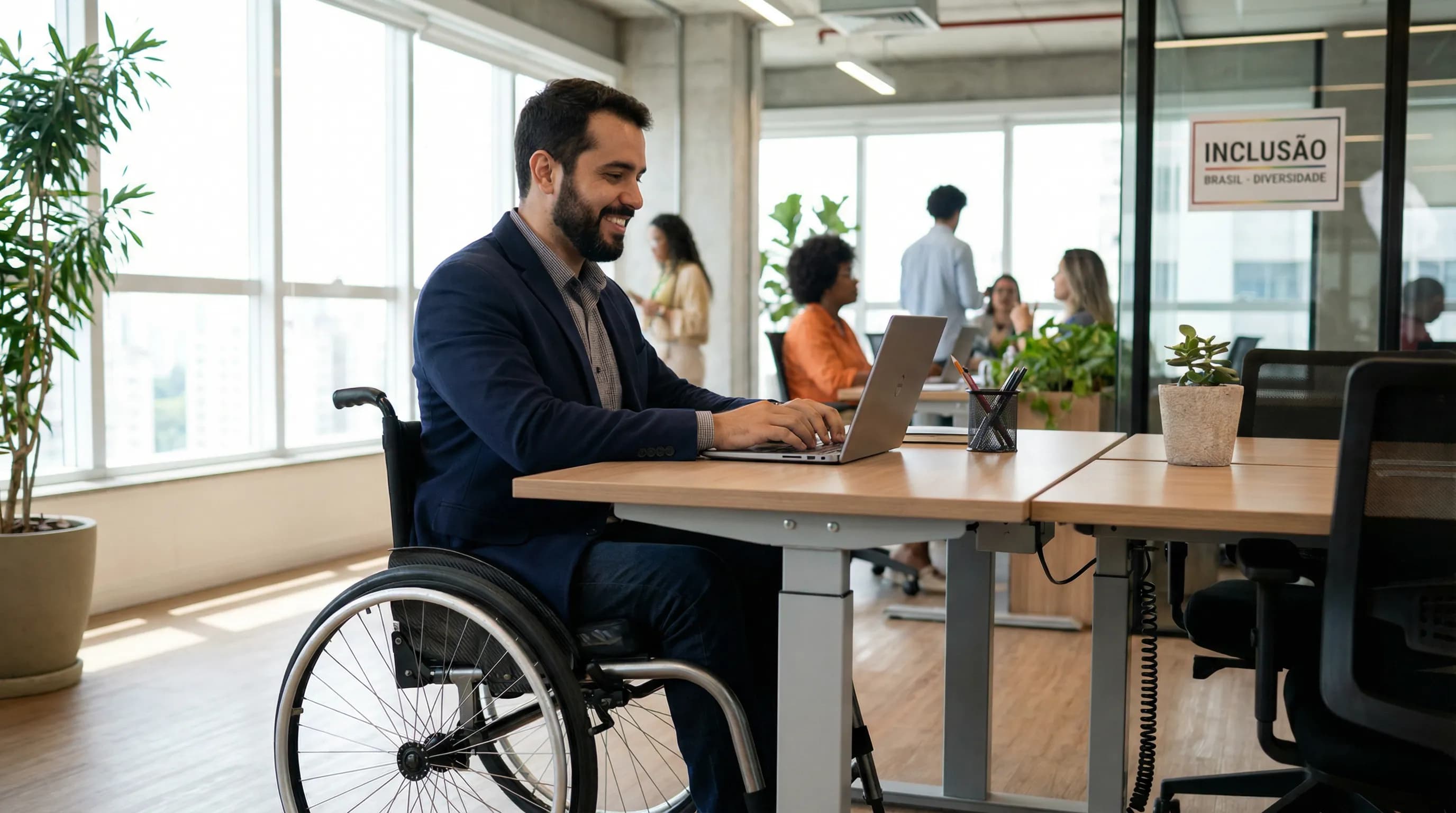 Espaço de trabalho inclusivo